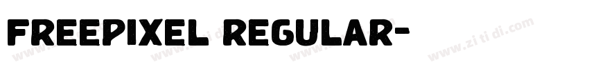 freepixel regular字体转换 freepixel regular字体转换